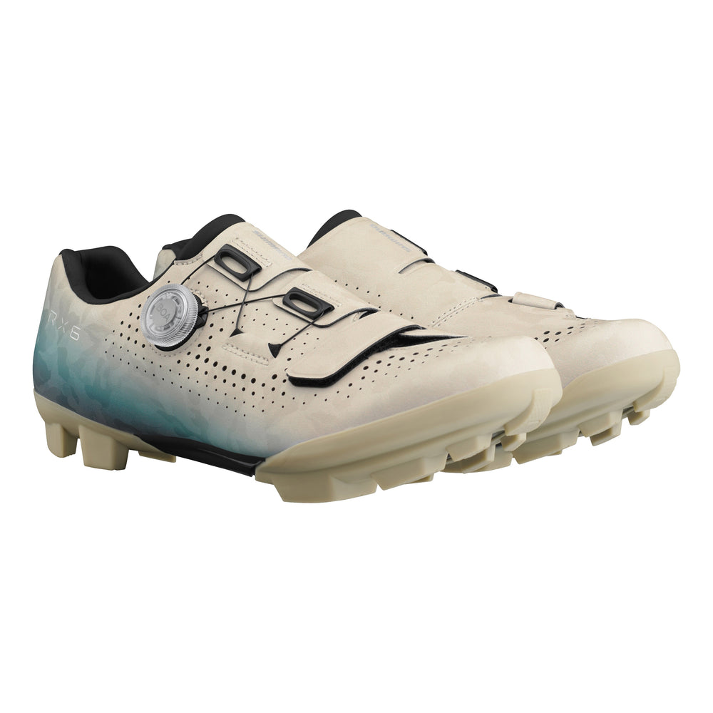 Shimano Men Gravel SH-RX600 Schuh SPD beige blue