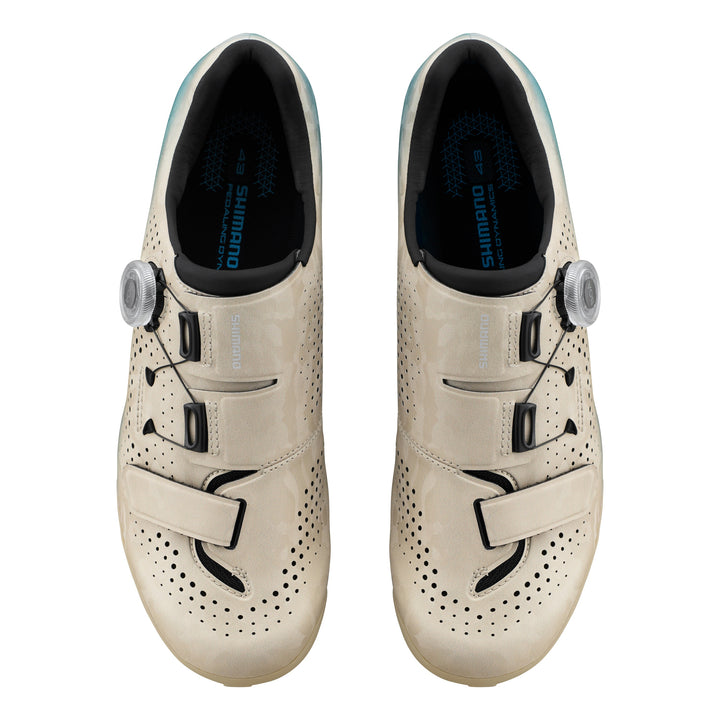 Shimano Men Gravel SH-RX600 Schuh SPD beige blue