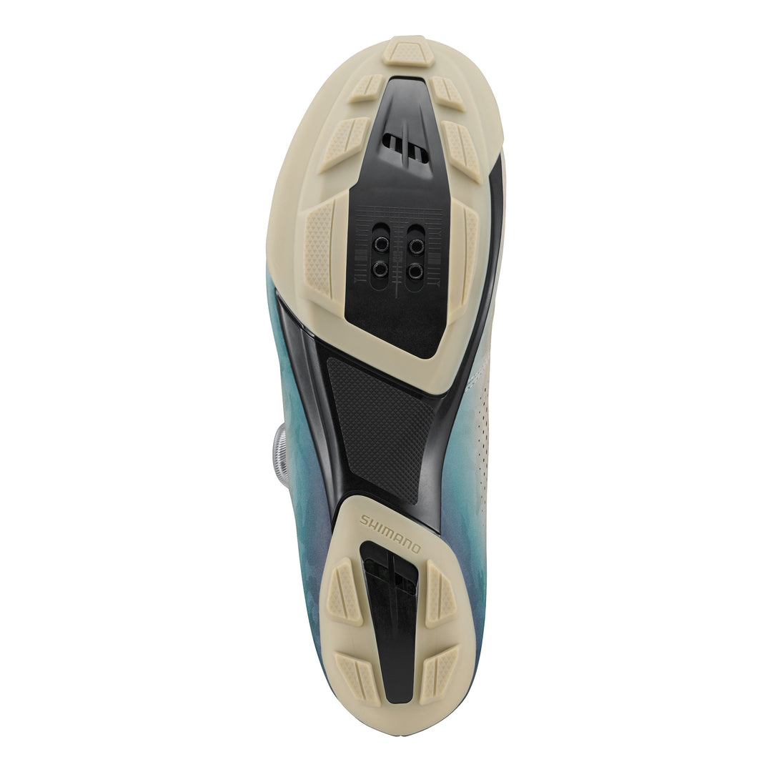 Shimano Men Gravel SH-RX600 Schuh SPD beige blue