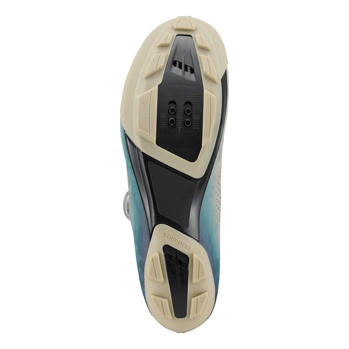 Shimano Men Gravel SH-RX600 Schuh SPD beige blue