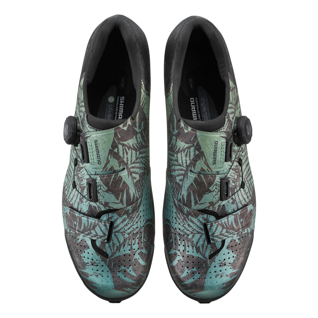 Shimano Men Gravel SH-RX801 Schuh SPD tropical leaves
