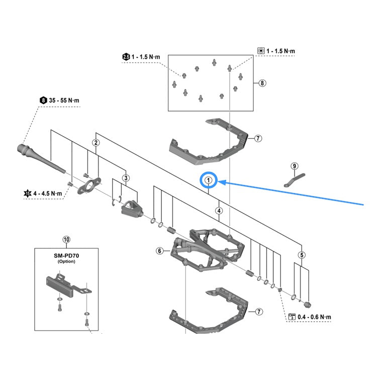 Shimano PD-G8040 Rep. Kit Links 