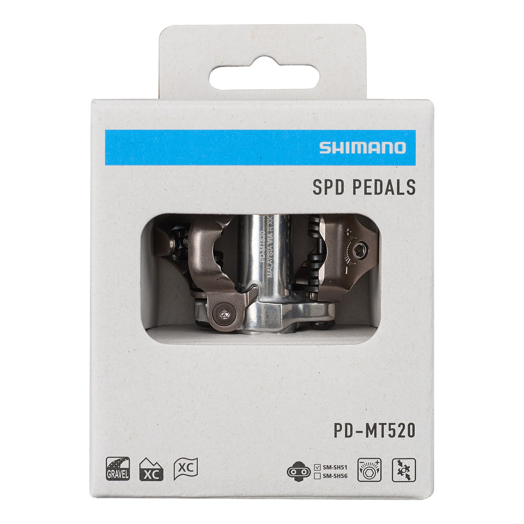 Shimano Pedal PD-MT520 SPD mit Cleat SM-SH51 silber
