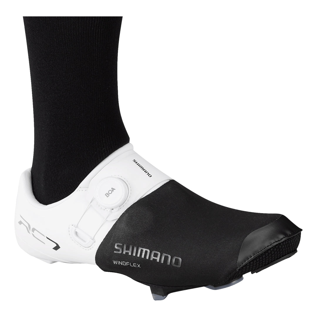 Shimano Unisex Dual Fit Windflex Toe Shoe Cover black