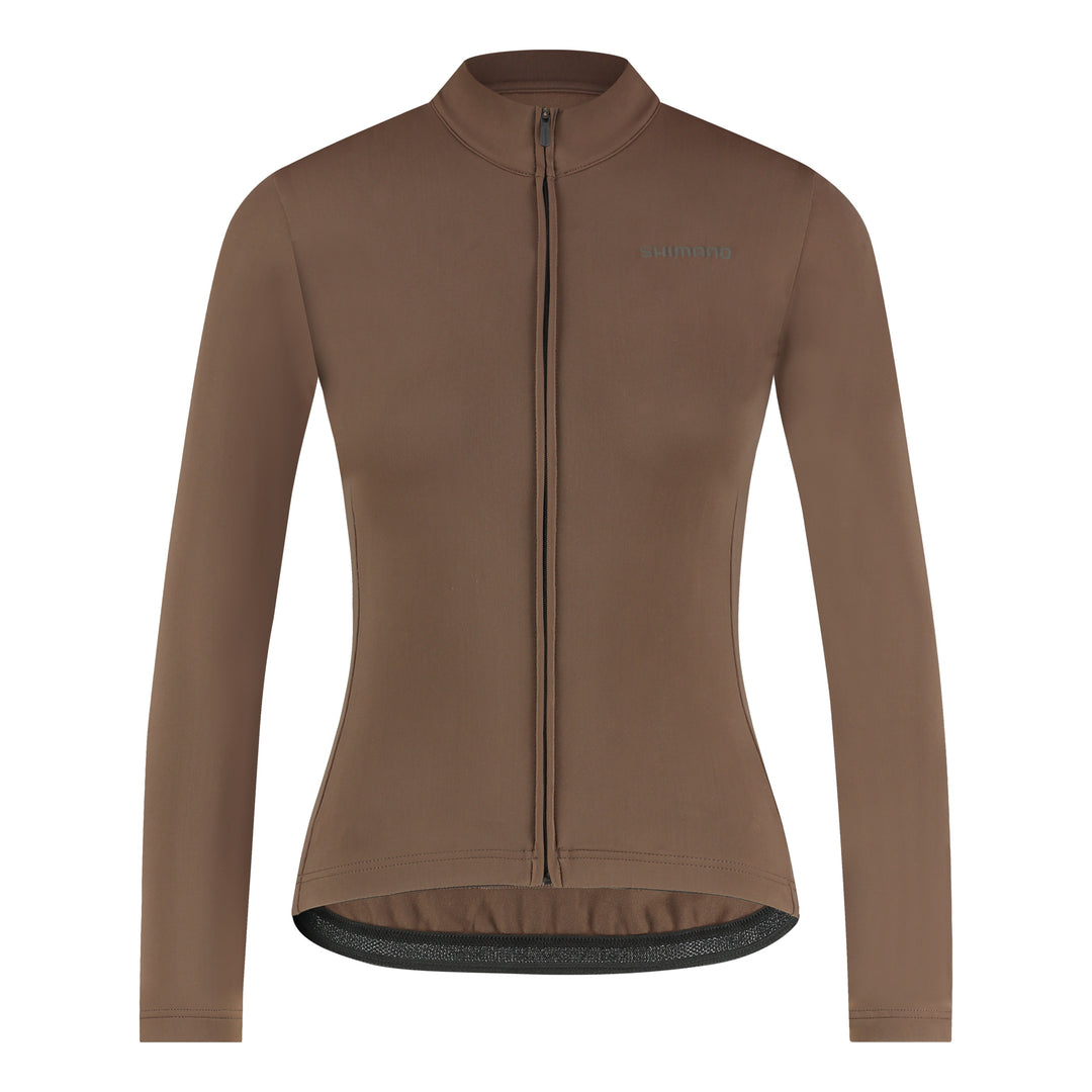Shimano Women Apice Thermal LS JRSY brown
