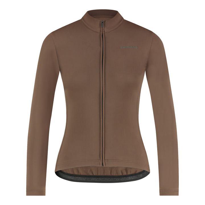 Shimano Women Apice Thermal LS JRSY brown