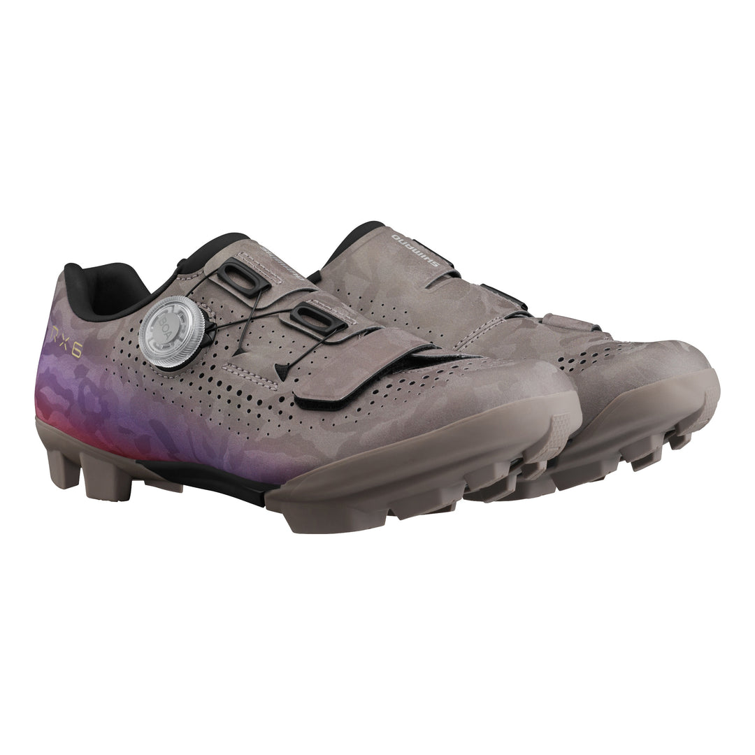 Shimano Women Gravel SH-RX600 Schuh SPD gray purple