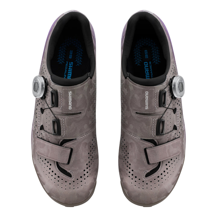 Shimano Women Gravel SH-RX600 Schuh SPD gray purple