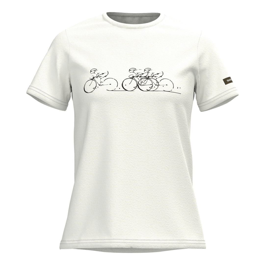 Shimano Women Sentiero T-Shirt white road