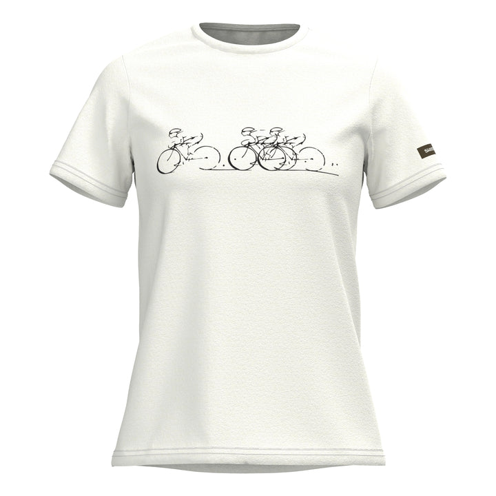 Shimano Women Sentiero T-Shirt white road