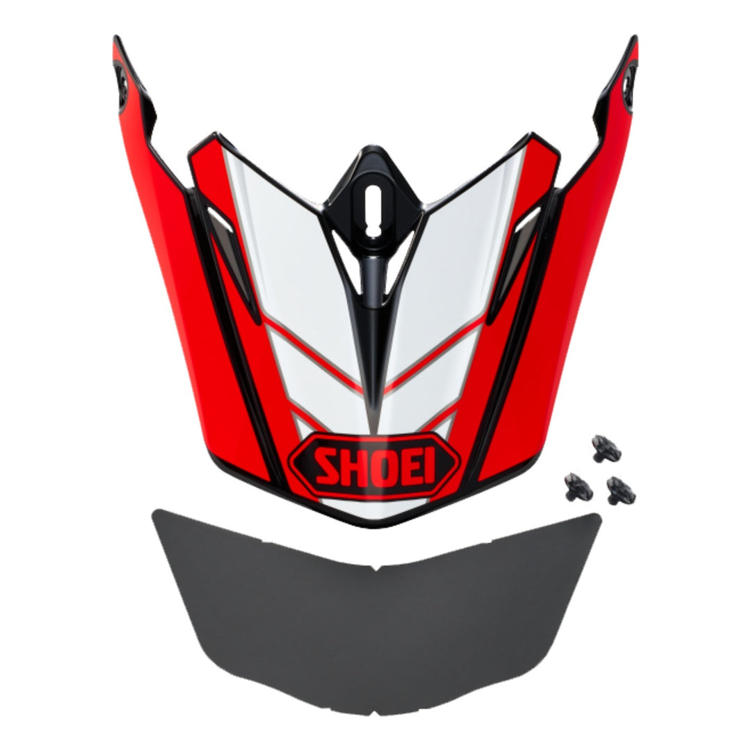 SHOEI SHOEI Helmschirm (VFWR06) Jammer TC-1 rot-weiss-schwarz