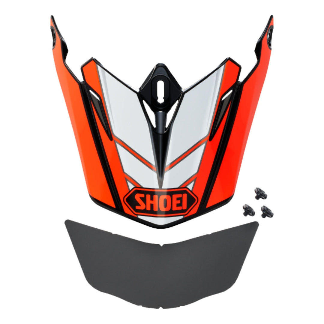 SHOEI SHOEI Helmschirm (VFWR06) Jammer TC-8 rot-weiss-schwarz