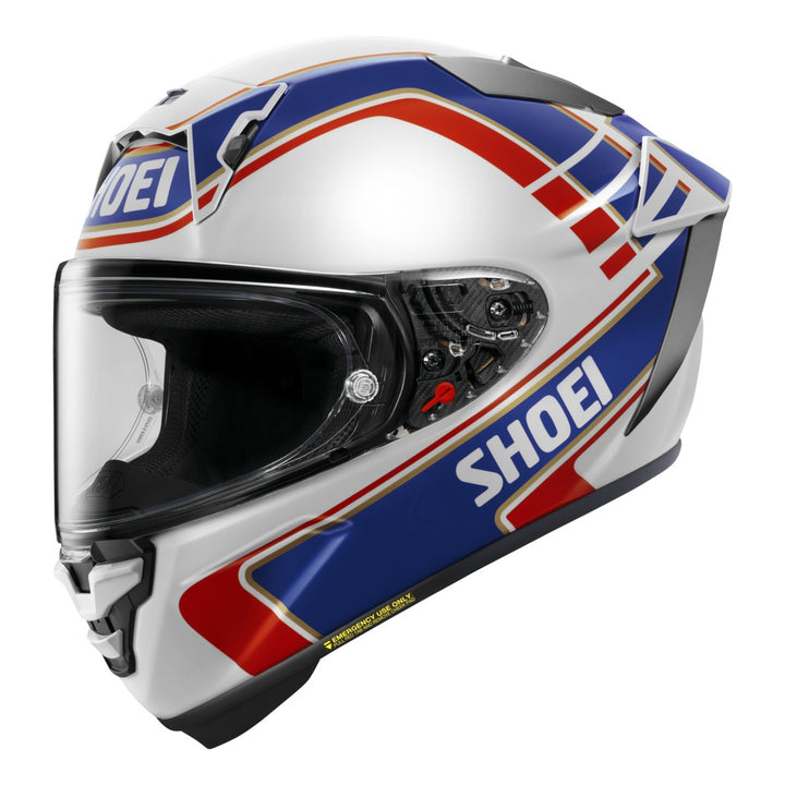 SHOEI Integralhelm X-Spirit Pro Gardner weiss-blau-rot