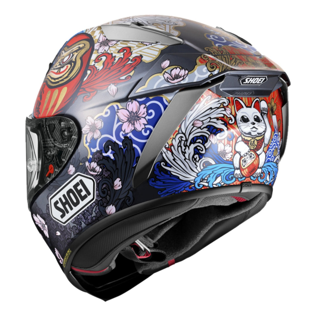 SHOEI Integralhelm X-Spirit Pro Marquez Motegi 5 schwarz-weiss-rot