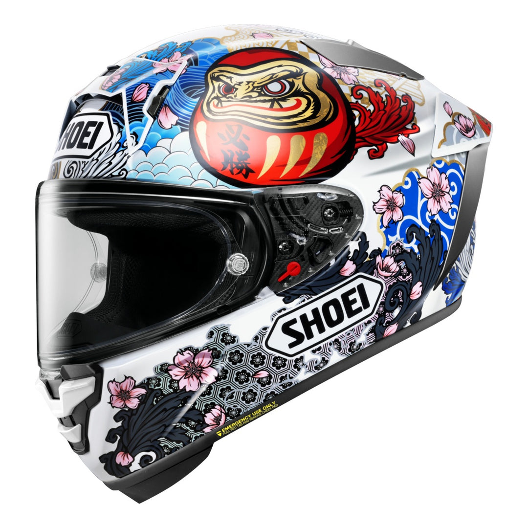SHOEI Integralhelm X-Spirit Pro Marquez Motegi 5 TC-6 weiss-blau-rot
