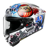 SHOEI Integralhelm X-Spirit Pro Marquez Motegi 5 TC-6 weiss-blau-rot