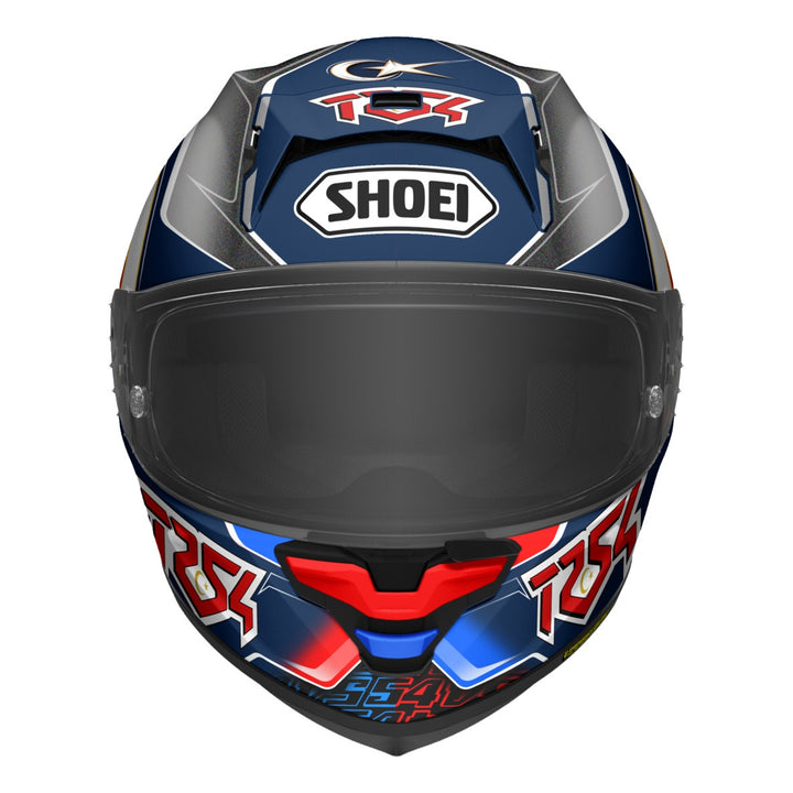 SHOEI Integralhelm X-Spirit Pro Toprak blau-rot-weiss