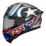 SHOEI Integralhelm X-Spirit Pro Toprak blau-rot-weiss