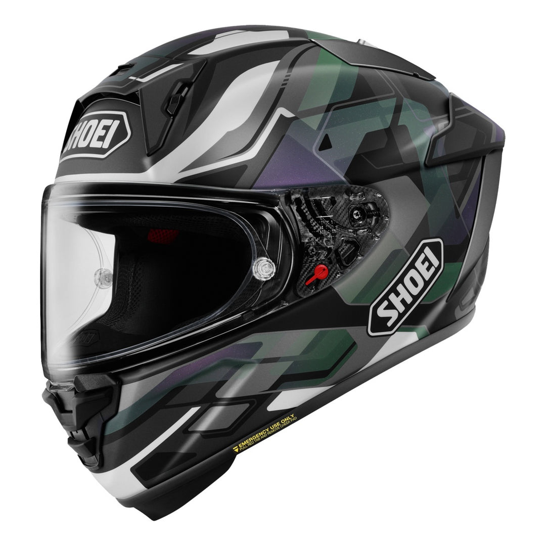 SHOEI Integralhelm X-Spirit Pro Valion TC-5, schwarz-grün-weiss