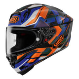 SHOEI Integralhelm X-Spirit Pro Valion TC-8, blau-orange-weiss