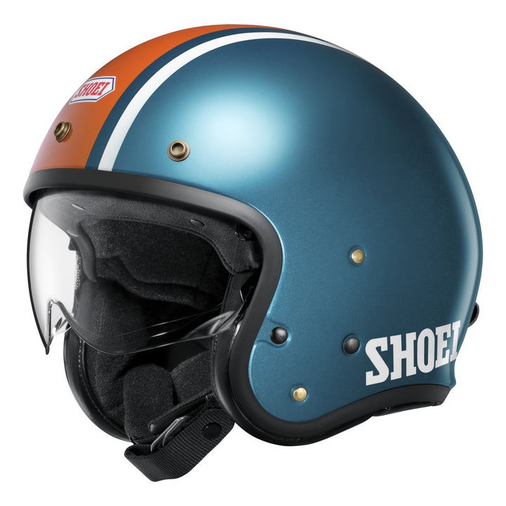 SHOEI Jethelm J-O 2 Aventure TC-2, blau-orange-weiss