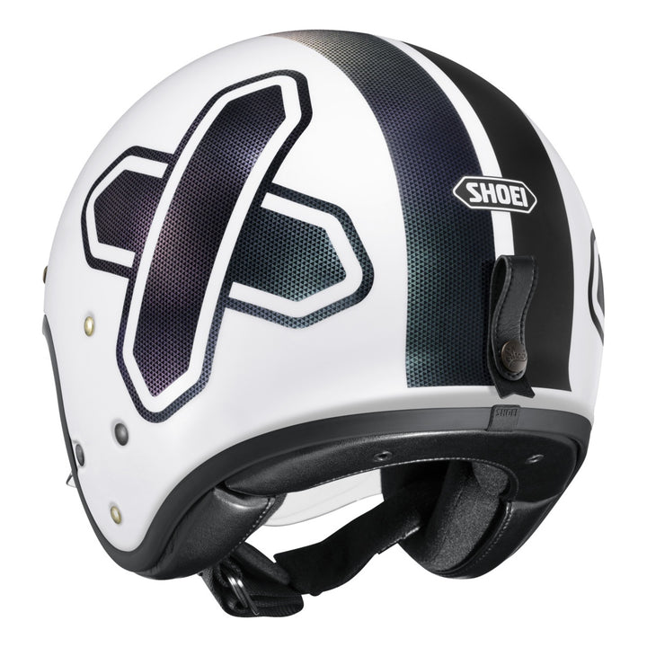 SHOEI Jethelm J-O 2 Cross Logo 2 TC-6, weiss-schwarz