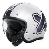 SHOEI Jethelm J-O 2 Cross Logo 2 TC-6, weiss-schwarz