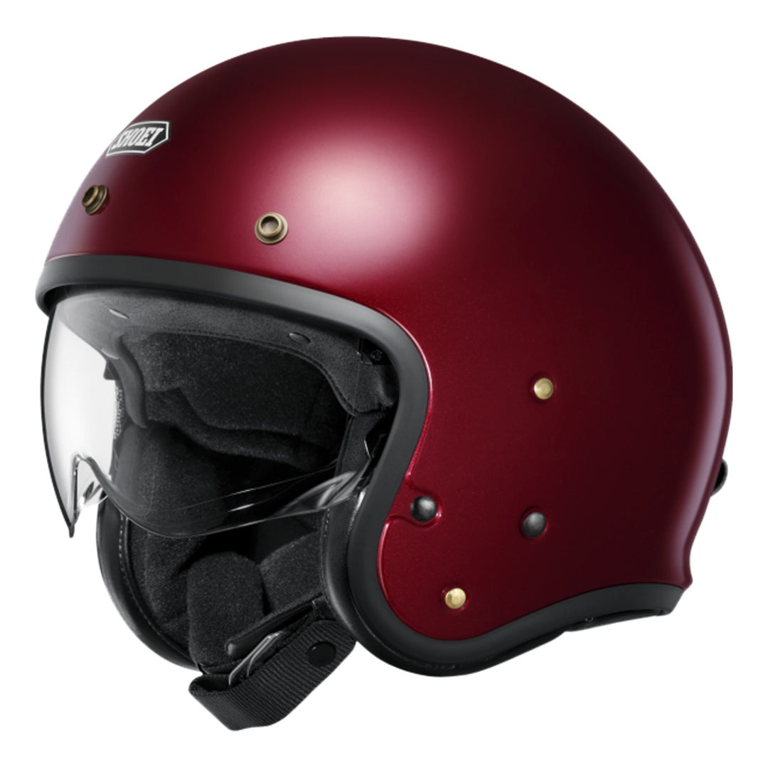 SHOEI Jethelm J-O 2 Plain Garnet Metallic