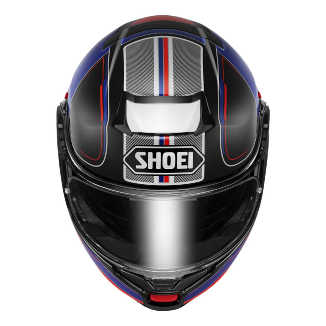 SHOEI Klapphelm Neotec 3 Sharpen TC-10, rot-blau-schwarz