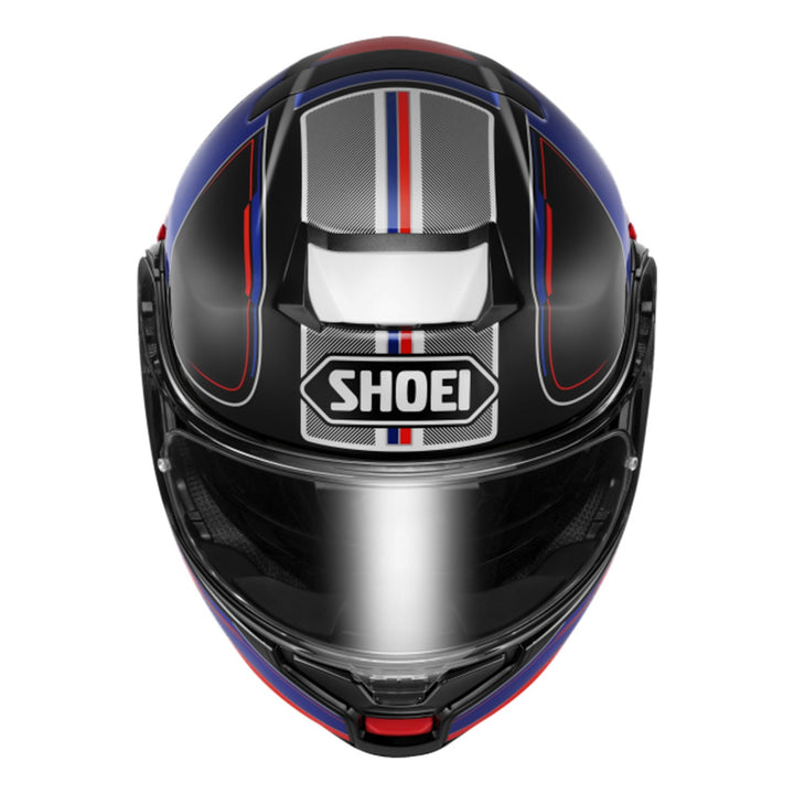 SHOEI Klapphelm Neotec 3 Sharpen TC-10, rot-blau-schwarz