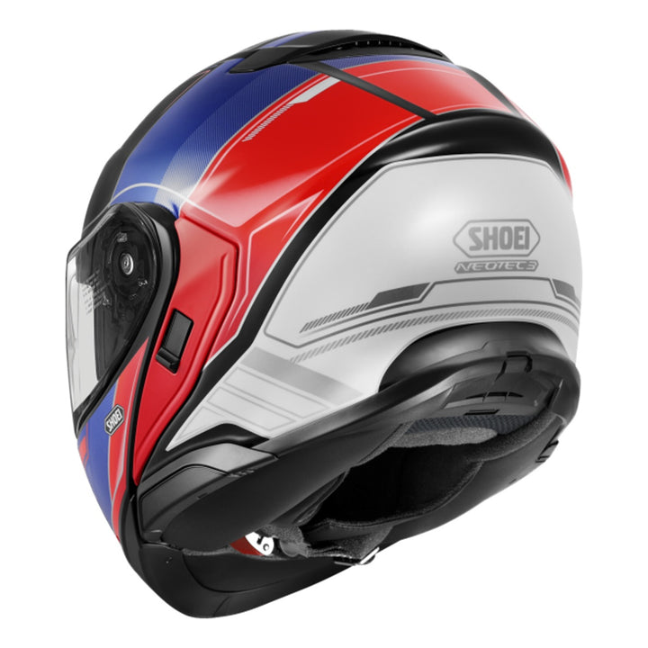 SHOEI Klapphelm Neotec 3 Sharpen TC-10, rot-blau-schwarz