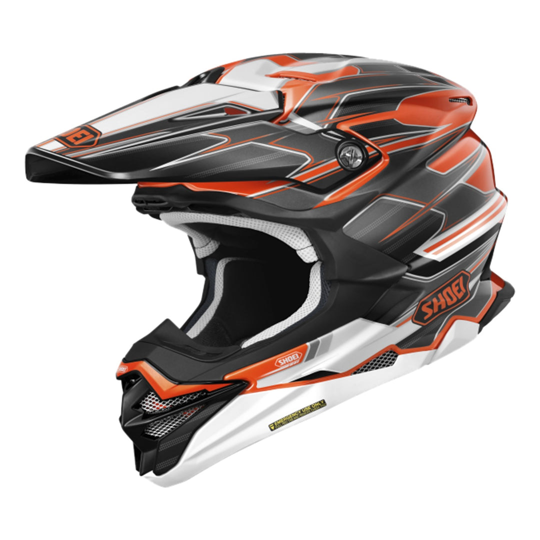 SHOEI Motocrosshelm VFX-WR 06 Sparkle TC-8 schwarz-orange-weiss