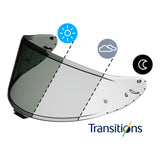 SHOEI SHOEI Visier Photochromic grau-transparent