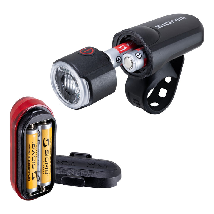 SIGMA SPORT Sigma Lichtset Aura 30 FL &amp; Curve schwarz