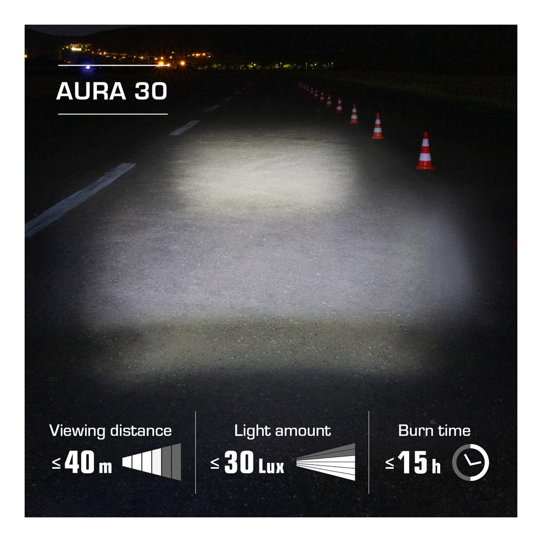 SIGMA SPORT Sigma Lichtset Aura 30 FL &amp; Curve schwarz