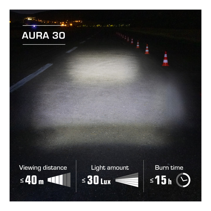 SIGMA SPORT Sigma Lichtset Aura 30 FL &amp; Curve schwarz