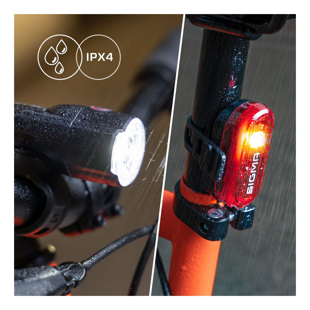 SIGMA SPORT Sigma Lichtset Aura 30 FL &amp; Curve schwarz