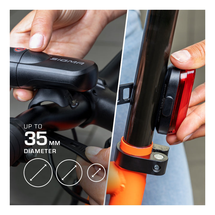 SIGMA SPORT Sigma Lichtset Aura 30 FL &amp; Curve schwarz