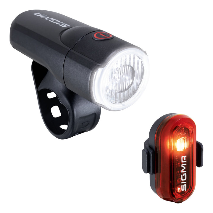SIGMA SPORT Sigma Lichtset Aura 30 FL &amp; Curve schwarz