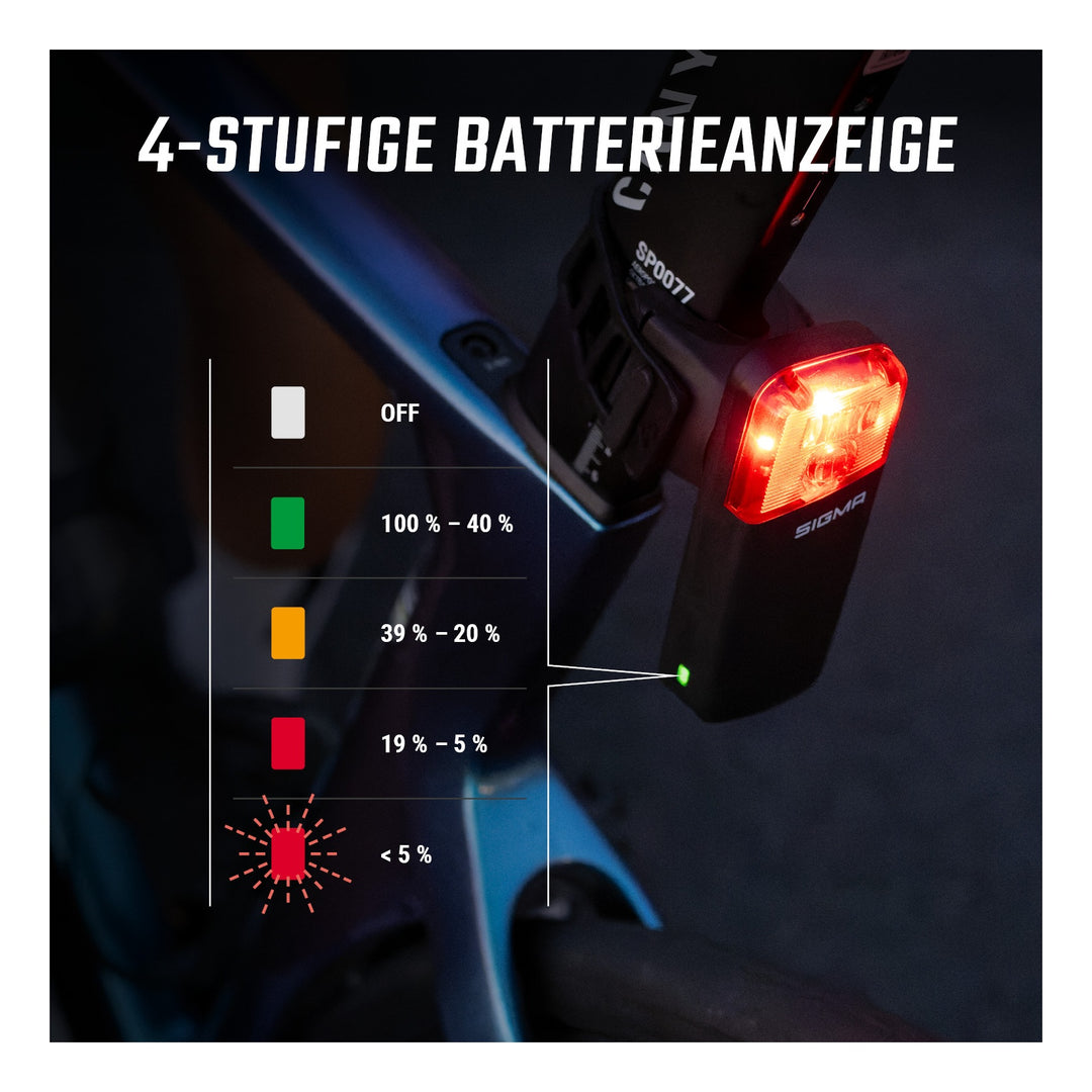 SIGMA SPORT Sigma Rücklicht Reco 81 link Radar schwarz