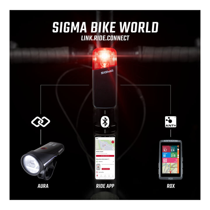 SIGMA SPORT Sigma Rücklicht Reco 81 link Radar schwarz