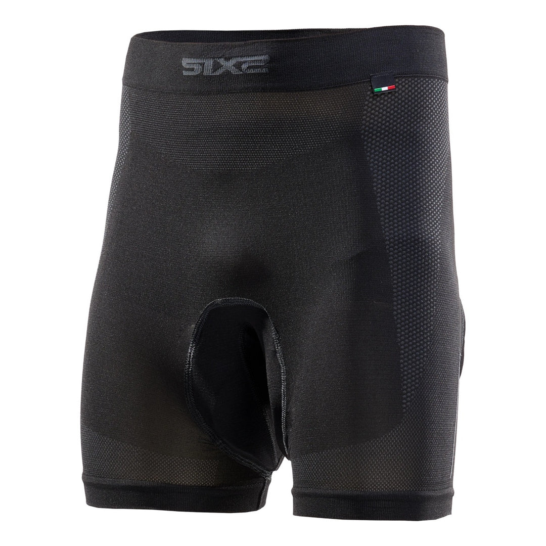 SIXS Funktionsleggings kurz BT CC2L Unisex schwarz-grau
