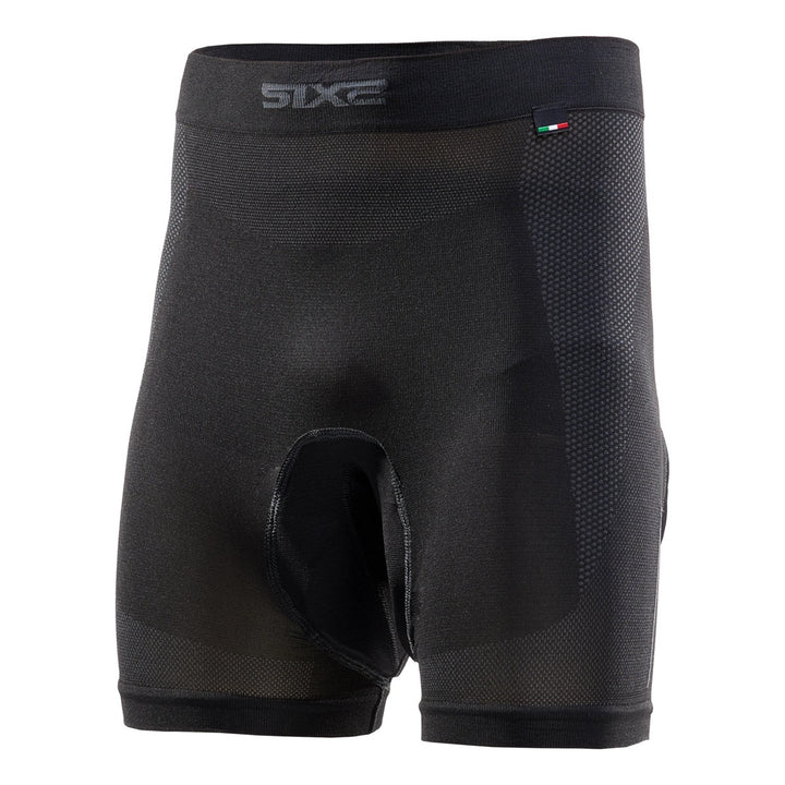SIXS Funktionsleggings kurz BT CC2L Unisex schwarz-grau
