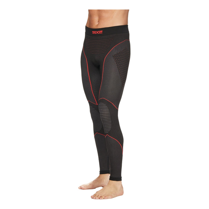 SIXS Funktionsleggings lang Blazefit PNXW CU Unisex schwarz-rot