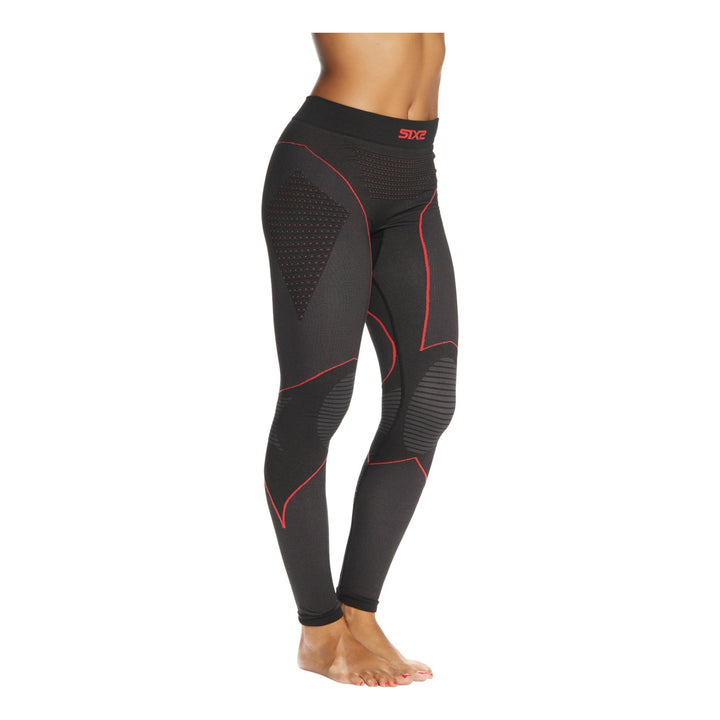 SIXS Funktionsleggings lang Blazefit PNXW CU Unisex schwarz-rot
