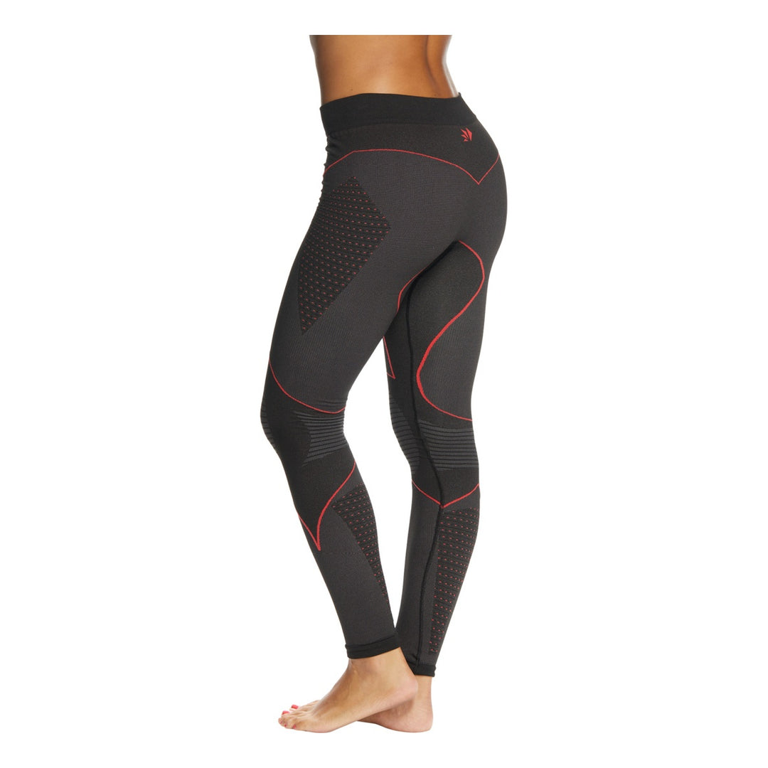 SIXS Funktionsleggings lang Blazefit PNXW CU Unisex schwarz-rot