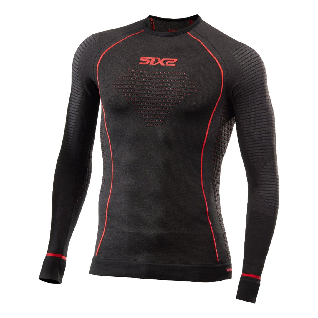 SIXS Funktionsshirt langarm Blazefit TS2W Unisex schwarz-rot