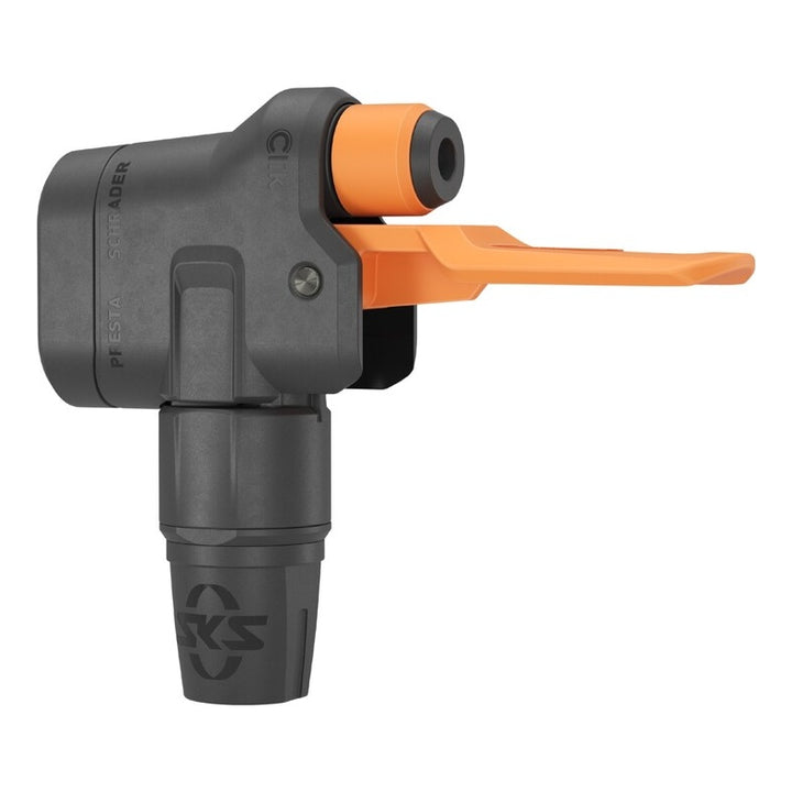 SKS Airport All in One Head Pumpenkopf Multi-Valve-Kopf schwarz/orange