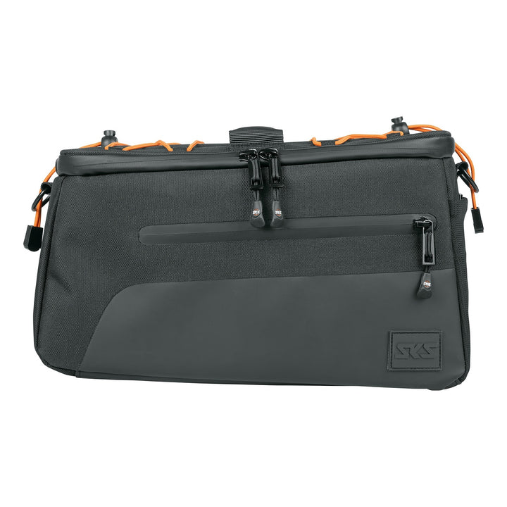 SKS Gepäckträgertasche Infinity Urban Trunkbag Klettstraps ohne Adapter schwarz-orange