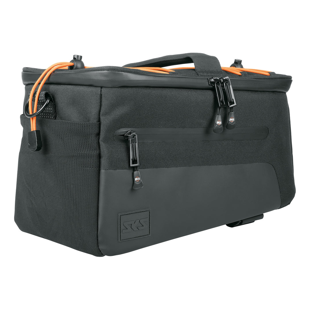 SKS Gepäckträgertasche Infinity Urban Trunkbag Klettstraps ohne Adapter schwarz-orange